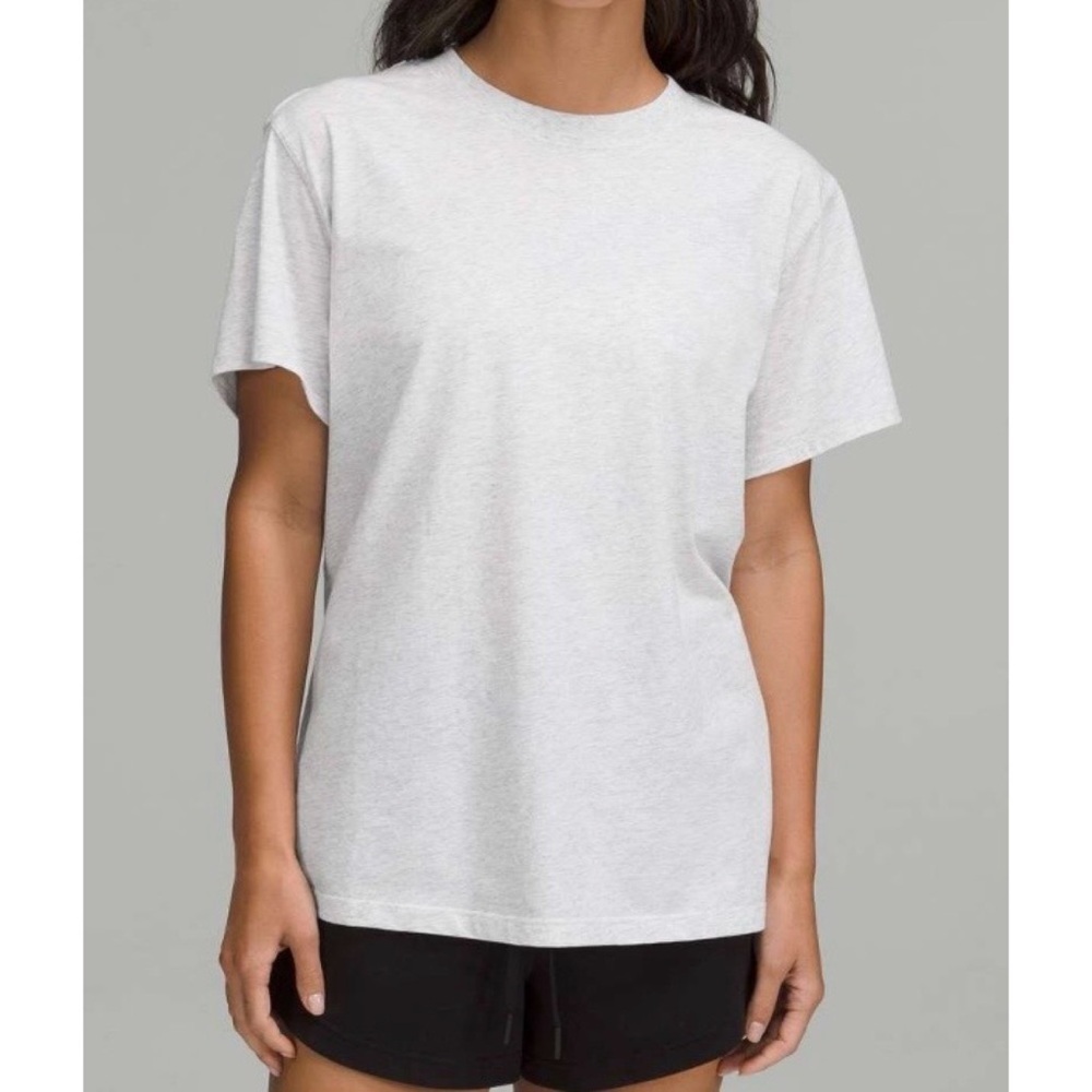 LULULEMON Heathered Core Ultra Light Grey All Yours Tee